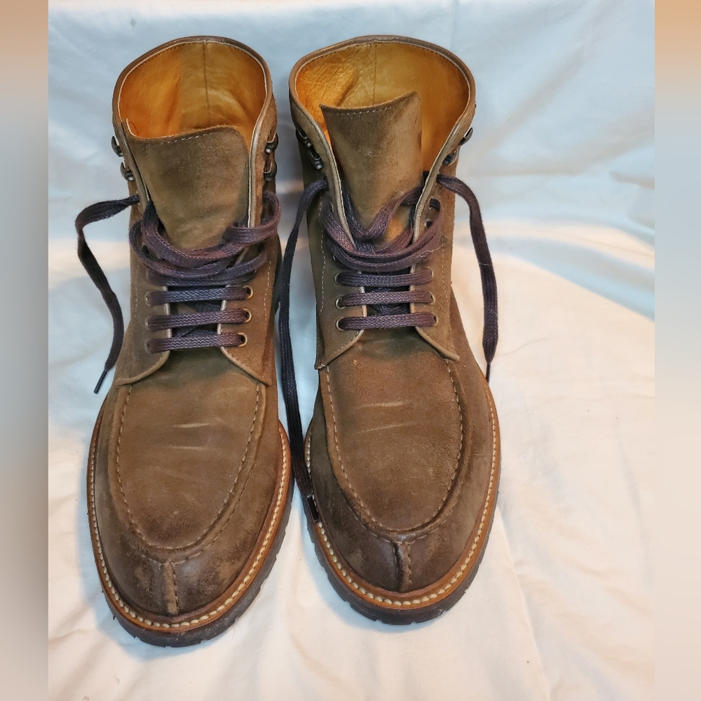Size 9 - McCARREN & SONS Men's Brown Suede Apron Boots
